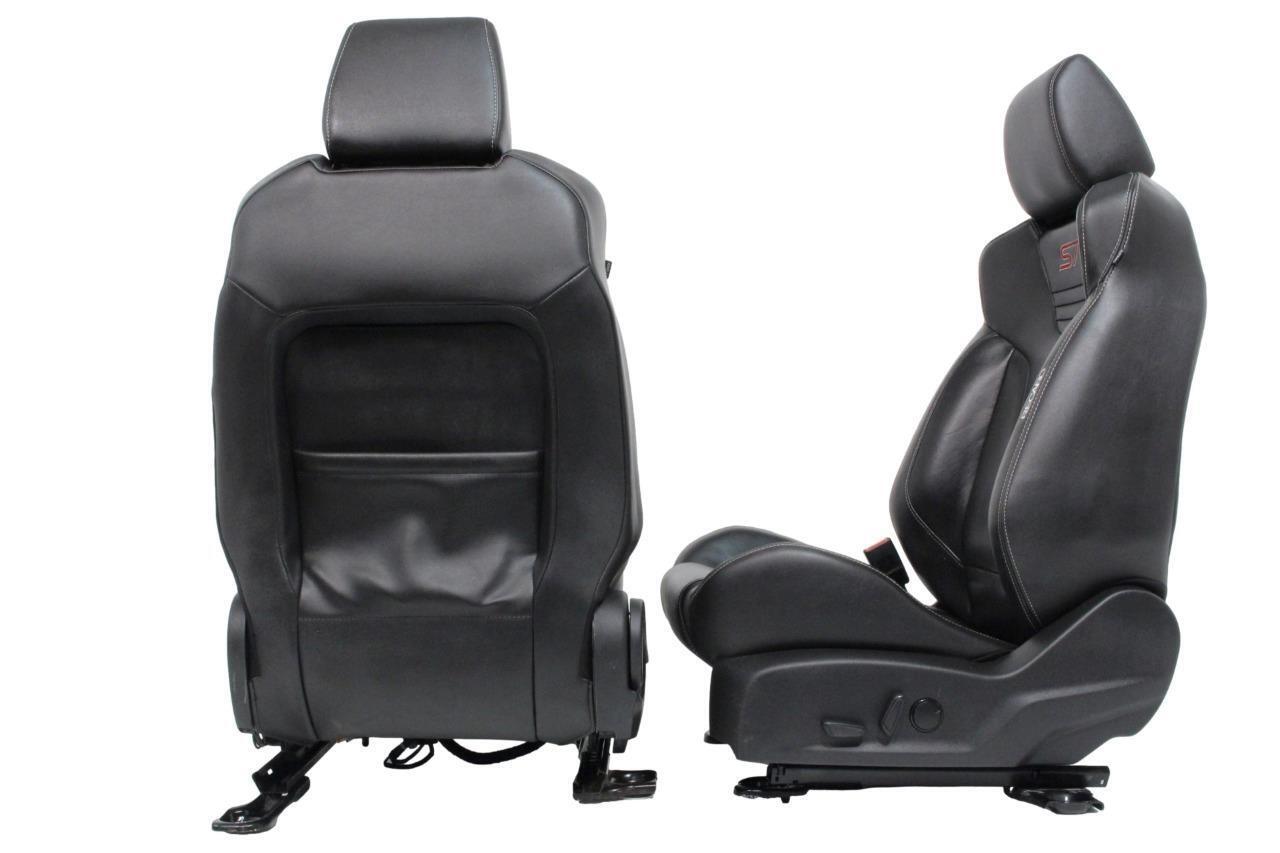 2012 - 2018 Ford Focus ST Recaro Seats Front MK3 Black HEAT Leather Recaro ST2