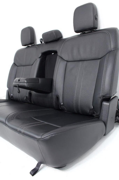 FORD RANGER FX4 FRONT AND REAR LEATHER BUCKET SEATS WITH REAR BENCH BLACK 24-19