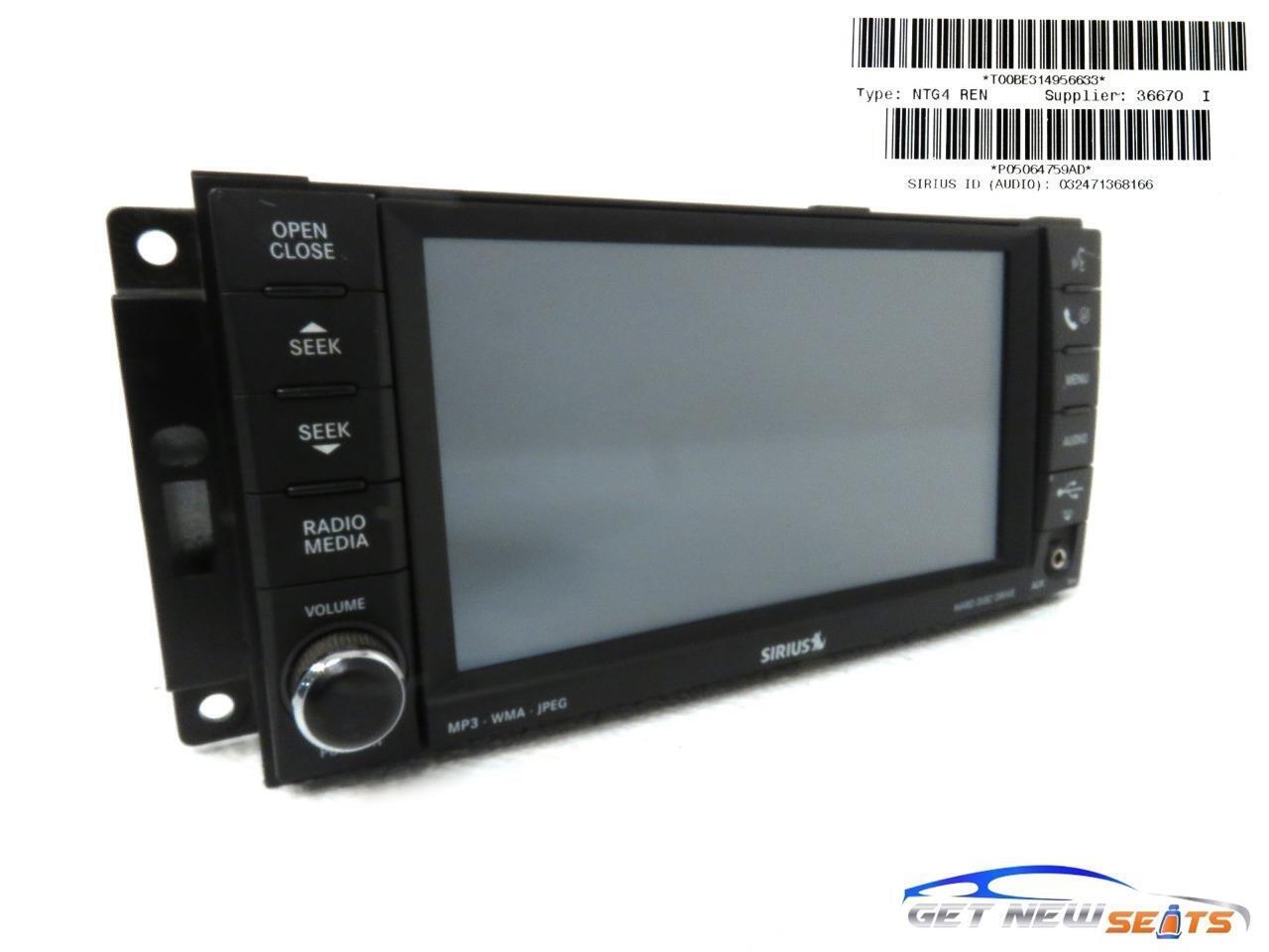 Dodge Caravan Ram T&C Liberty High Speed MyGig Radio REN Model #P05064759AD