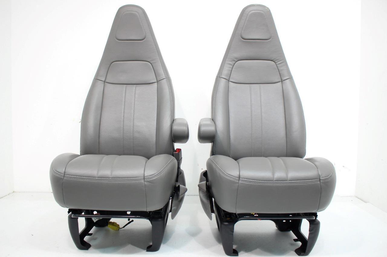 Chevy Express Seats / GMC Savana Seat Van Gray Vinyl Bucket Seats 1997 - 2018