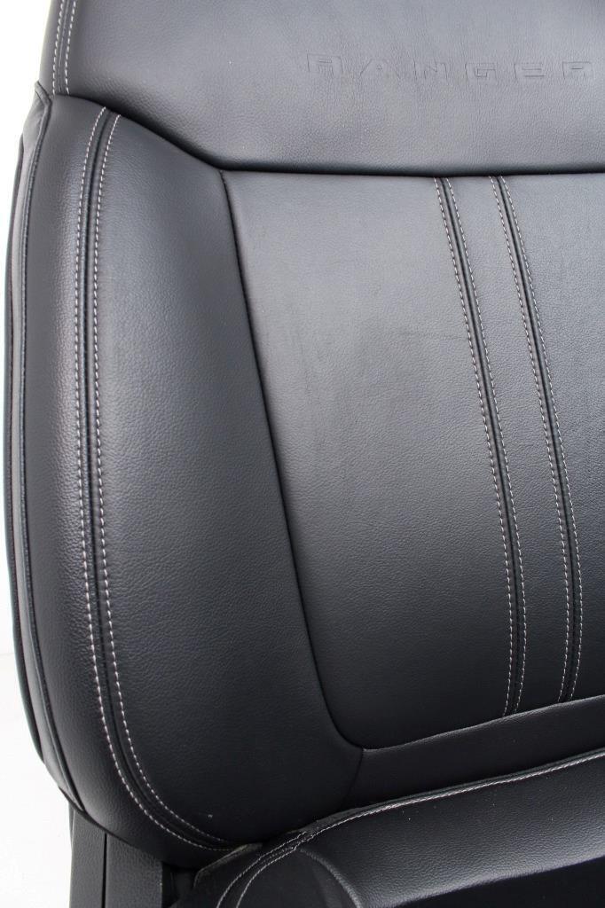 FORD RANGER FX4 FRONT AND REAR LEATHER BUCKET SEATS WITH REAR BENCH BLACK 24-19