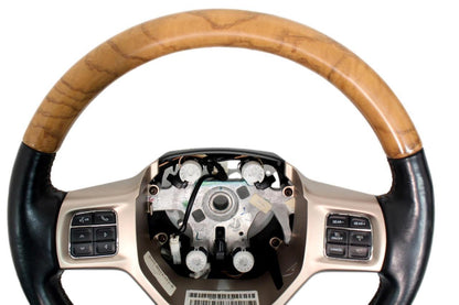 2013-2019 Dodge Ram Steering Wheel1500 2500 Limited Longhorn Black Leather