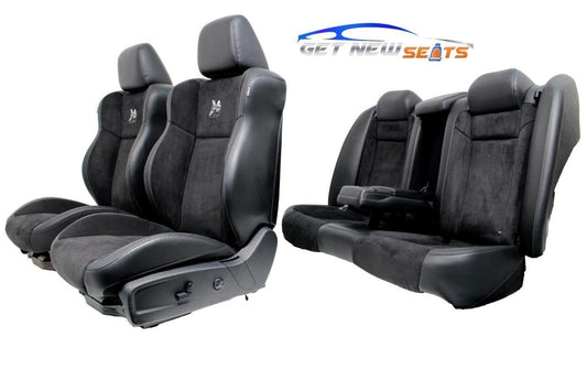 DODGE CHARGER SEATS SCAT PACK 6.4L OEM LEATHER ALCANTARA FRONT and REAR SEATS