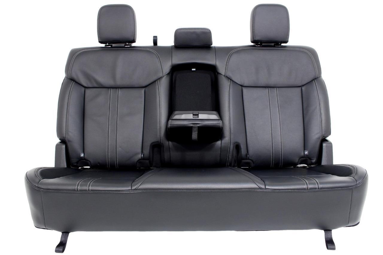 FORD RANGER FX4 FRONT AND REAR LEATHER BUCKET SEATS WITH REAR BENCH BLACK 24-19