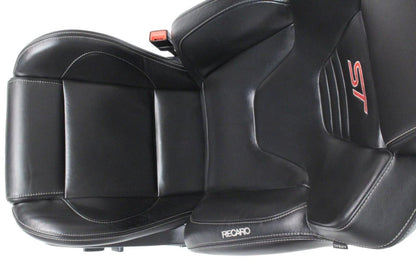 2012 - 2018 Ford Focus ST Recaro Seats Front MK3 Black HEAT Leather Recaro ST2