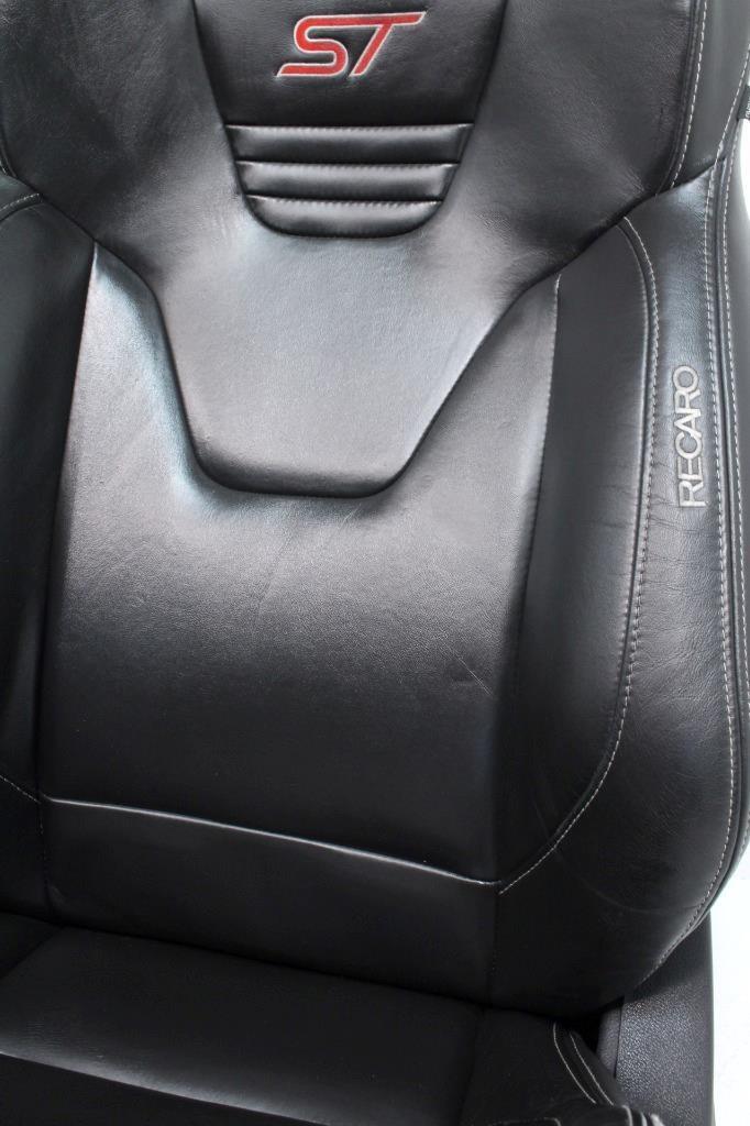 2012 - 2018 Ford Focus ST Recaro Seats Front MK3 Black HEAT Leather Recaro ST2