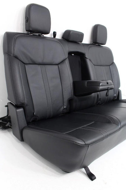 FORD RANGER FX4 FRONT AND REAR LEATHER BUCKET SEATS WITH REAR BENCH BLACK 24-19