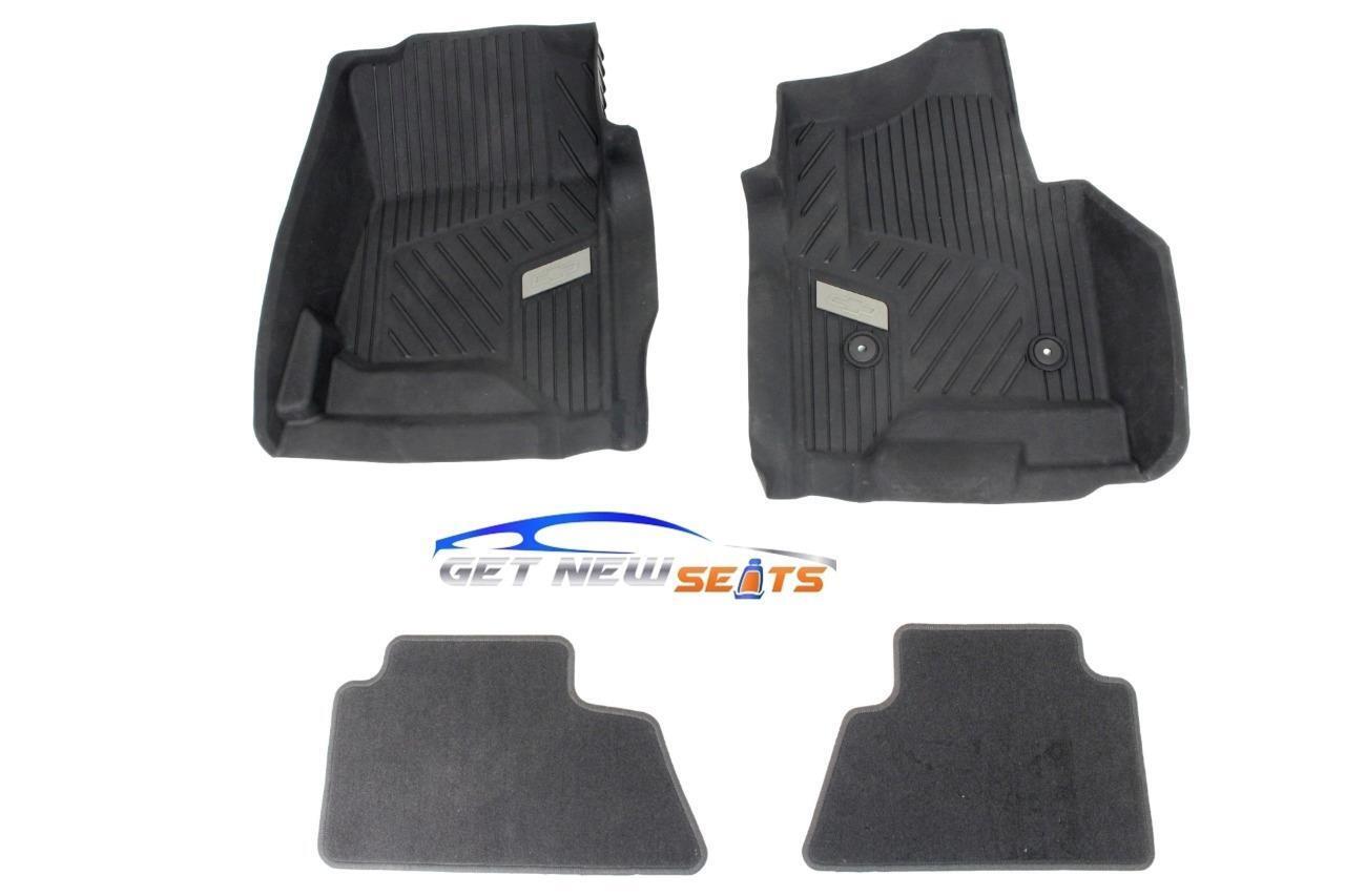 GM All Weather FloorLiner Mat for Sierra/Silverado 2014 2015-2018 Black 4 PCS