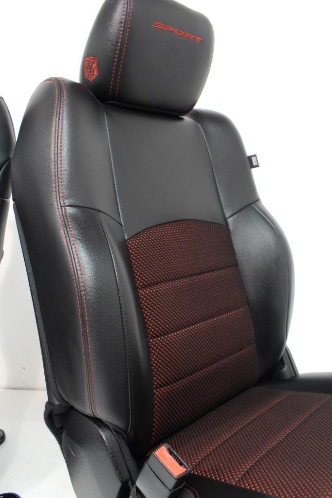 Dodge Ram Seats Crew Cab Seat SPORT Seats Black Red Ram 1500 2500 3500 POWER